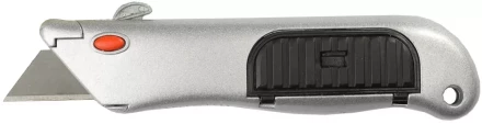 Нож STAYER &quot;PROFI&quot; металлический корпус, с выдвижным трапециевидным лезвием, 5 запасных лезвий 9233 купить в Нягани