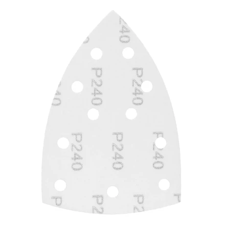 Треугольник абразивный на ворc. подложке под &quot;липучку&quot;, перф., P 240, 150х150х100 мм, 5 шт. Denzel 738667 купить в Нягани