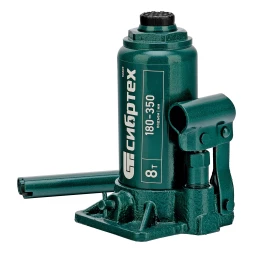 Домкрат гидравлический бутылочный Сибртех 50805, 8 т, 180-350 мм