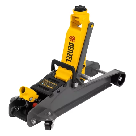 Домкрат гидравлический подкатной с фиксатором Denzel 51232, 2,5 т, 85-385 мм купить в Нягани