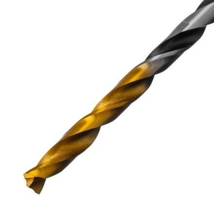 Сверло спиральное по металлу 3,5 x 70мм, Р6М5, Golden Tip, многогранная заточка, 2шт. Denzel 718270 купить в Нягани