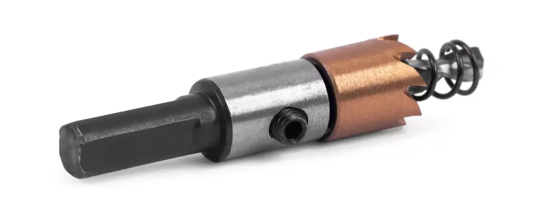 HSS-TiN коронка MESSER  13мм с центр. сверлом и толкающей пружиной для  лист. материала  до 2 мм ц/х купить в Нягани