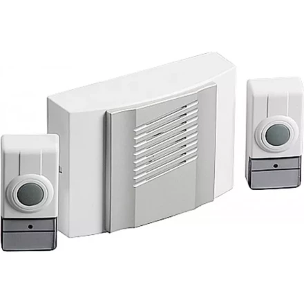 Звонок СВЕТОЗАР &quot;ДУЭТ&quot; радиочастотный беспроводной, 4 мелодии, 2 кнопки, 4,5В SV-58068 купить в Нягани