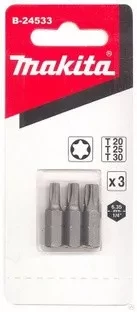 Биты Makita Тоrх Т20,25,30 25мм 3шт (B-24533) купить в Нягани