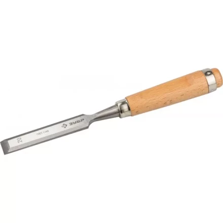 Стамеска-долото ЗУБР &quot;ЭКСПЕРТ&quot; с деревянной ручкой, хромованадиевая, 20мм 18096-20 купить в Нягани