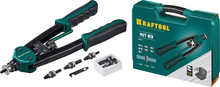 Резьбовые заклепочники двуручные KRAFTOOL NUT-12 31183 купить в Нягани
