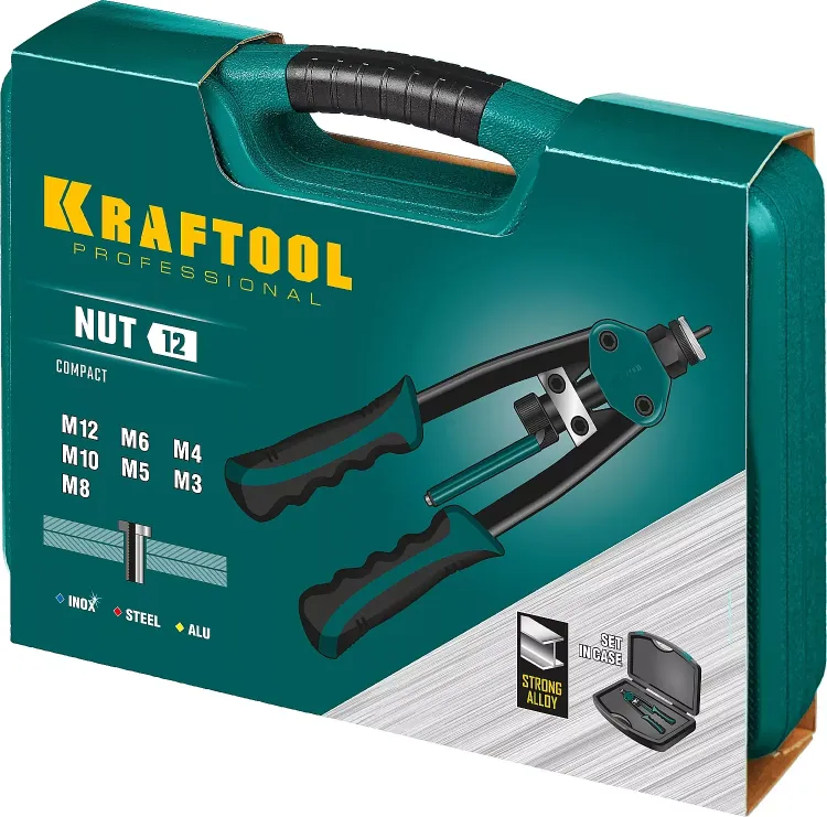 Резьбовые заклепочники двуручные KRAFTOOL NUT-12 31183 купить в Нягани