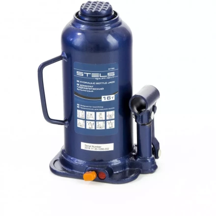 Домкрат гидравлический бутылочный 16 т h подъема 227-457 мм Stels 51168 купить в Нягани