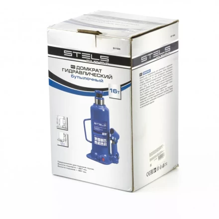 Домкрат гидравлический бутылочный 16 т h подъема 227-457 мм Stels 51168 купить в Нягани