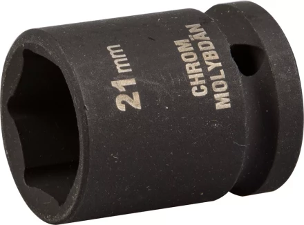 Торцовая головка KRAFTOOL &quot;INDUSTRIE QUALITAT&quot; ударная (1/2&quot;), FLANK, Cr-Mo, фосфатированная, 21 мм 27940-21_z01 купить в Нягани