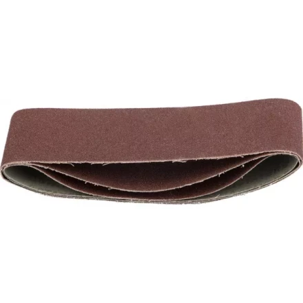 Лента STAYER &quot;MASTER&quot; шлифовальная универсальная бесконечная на тканевой основе, для ЛШМ, P60, 75х457мм, 3шт 35441-060 купить в Нягани