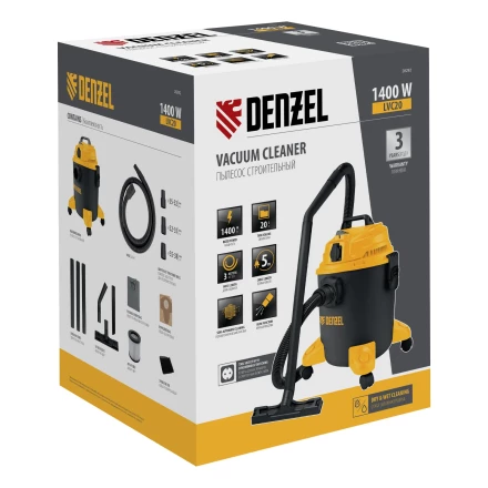 Пылесос строительный LVC20 Denzel 28292 купить в Нягани