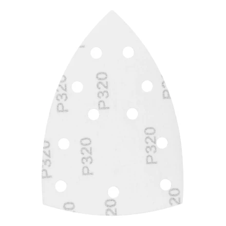 Треугольник абразивный на ворc. подложке под &quot;липучку&quot;, перф., P 320, 150х150х100 мм, 5 шт. Denzel 738677 купить в Нягани
