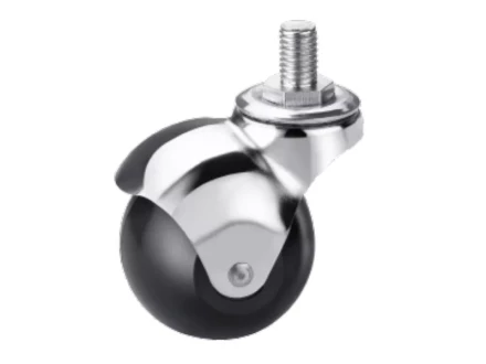 Колесо мебельное поворотное резиновое SCmt 20 40 мм с болтом 1027289 купить в Нягани