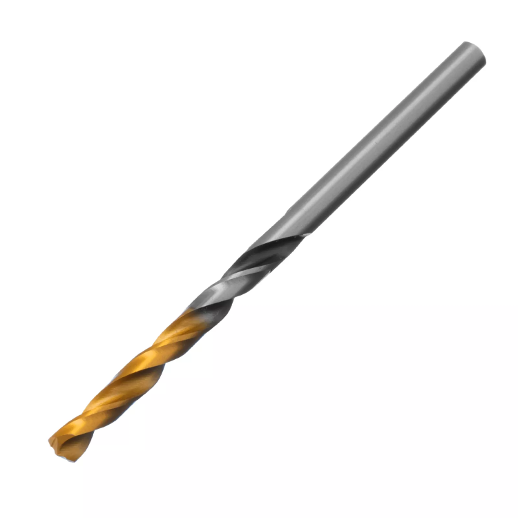 Сверло спиральное по металлу Denzel 4 x 75мм, Р6М5, Golden Tip, многогранная заточка 718272 купить в Нягани