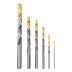 Набор сверл по металлу Denzel, 2-8мм, Р6М5К8-TiN, Golden Tip, 6 шт 723004 купить в Нягани