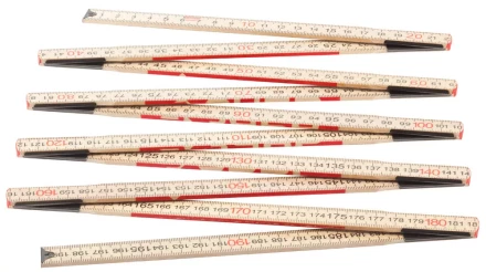 Метр ЗУБР &quot;ЭКСПЕРТ&quot; складной, усиленный, деревянный, 2м 3424-2_z01 купить в Нягани