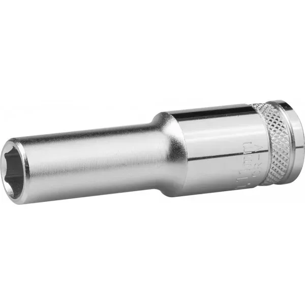 Торцовая головка KRAFTOOL "INDUSTRIE QUALITAT", удлиненная, Cr-V, FLANK, хромосатинированная, 1/2", 11 мм 27807-11_z01 купить в Нягани