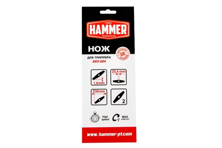 Нож для триммера HAMMER 223-024 купить в Нягани