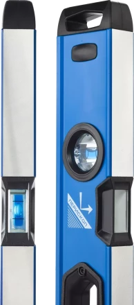 Уровень  ЗУБР &quot;ЭКСПЕРТ&quot; &quot;УСП - 2&quot;коробчатый усилен, 2 фрезерован баз поверхности, 3 ампулы, крашенный, с ручками, 100см 34587-100 купить в Нягани