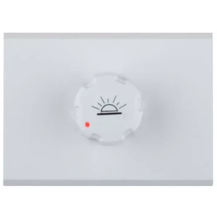 Диммер СВЕТОЗАР &quot;ЭФФЕКТ&quot; без вставки и рамки, цвет белый, 60-500Вт SV-54442-W купить в Нягани