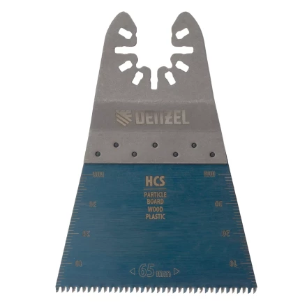 Насадка для МФИ режущая прямая, HCS, по дереву, ламинату 65 х 1.8 мм, крупный зуб Denzel 782313 купить в Нягани