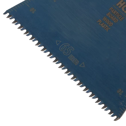 Насадка для МФИ режущая прямая, HCS, по дереву, ламинату 65 х 1.8 мм, крупный зуб Denzel 782313 купить в Нягани