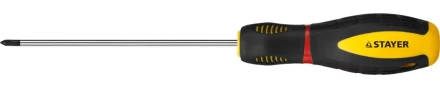 Отвертка STAYER &quot;PROFI&quot; &quot;PROTech&quot;, двухкомп рукоятка, намагниченная, Cr-Mo, PH0x100мм 25132-0-10_z02 купить в Нягани