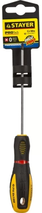 Отвертка STAYER &quot;PROFI&quot; &quot;PROTech&quot;, двухкомп рукоятка, намагниченная, Cr-Mo, PH0x100мм 25132-0-10_z02 купить в Нягани