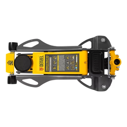 Домкрат гидравлический подкатной Denzel 51250, 3 т, 75-500 мм, быстрый подъем, низкий подхват, проф. купить в Нягани