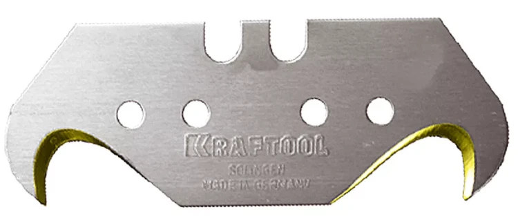 Лезвие KRAFTOOL"PRO" "SOLINGEN"сменное,для универс ножей,нитрид титана,многоур закалка,крюк типS24,18,7х50х0,50мм,5шт 09643-TIN-S5_z01 купить в Нягани