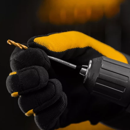 Сверло спиральное по металлу Denzel 4,2 x 75мм, Р6М5, Golden Tip, многогранная заточка, 718273 купить в Нягани