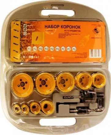 Набор коронок Bi-Metal 13 предметов Энкор 24570 купить в Нягани