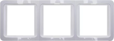 Панель СВЕТОЗАР &quot;ГАММА&quot; накладная, вертикальная, цвет светло-серый металлик, 2 гнезда SV-54147-SM купить в Нягани