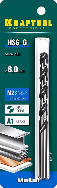 Сверла по металлу HSS-G 29651-8 купить в Нягани