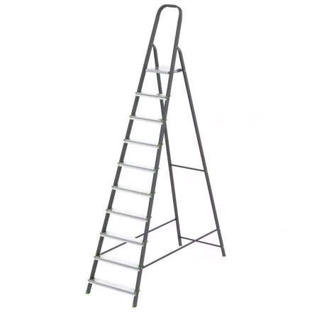 Стремянка 10 ступеней стальной Профиль алюминиевые ступени Россия Сибртех 97960 купить в Нягани