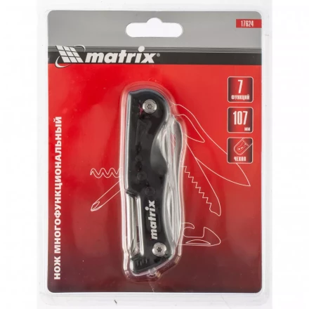 Нож многофункциональный 7 функций в чехле 107 мм Matrix 17624 купить в Нягани