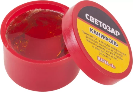 Канифоль СВЕТОЗАР для паяльных работ, пластиковая банка, 20г 55326-020 купить в Нягани