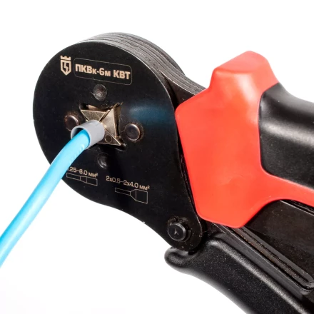Пресс-клещи КВТ ПКВк-6м для опрессовки втулочных наконечников до 6.0 мм (85224) купить в Нягани