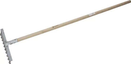 Грабли ЗУБР из нержавеющей стали, 10 витых зубцов, деревянный черенок 4-39481-10 купить в Нягани