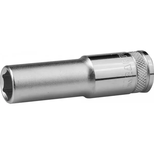 Торцовая головка KRAFTOOL "INDUSTRIE QUALITAT", удлиненная, Cr-V, FLANK, хромосатинированная, 1/2", 12 мм 27807-12_z01 купить в Нягани