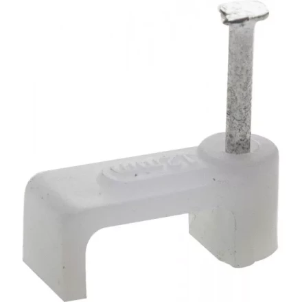 ЗУБР &quot;МАСТЕР&quot;. Скоба-держатель для плоского кабеля, с оцинкованным гвоздем, 4 мм, 50 шт 45112-04 купить в Нягани