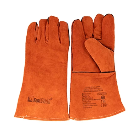 Краги спилковые термостойкие Мастер FOXWELD с печатью купить в Нягани