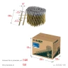 ЗУБР CNW 100 х 3.1 мм, барабанные гвозди рифленые, 2400 шт (305382-100) купить в Нягани