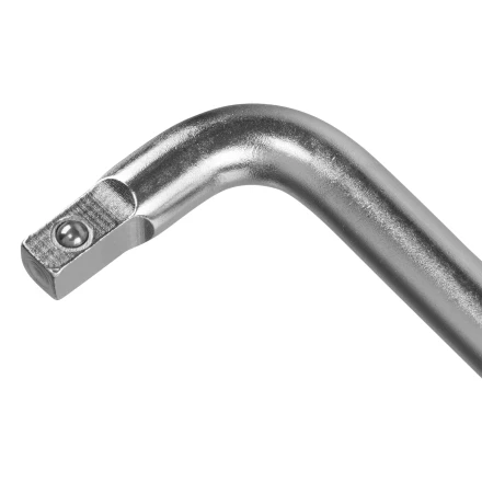 Вороток Г-образный, 150*40 мм, квадрат 1/4&quot;, CrV, матовый хром Denzel 14061 купить в Нягани