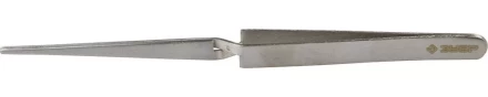Пинцет ЗУБР д/электроники и точной механики, нерж. сталь, антимагнит, самозажим, прямой, закругл губки, 160мм 22211-5-160 купить в Нягани