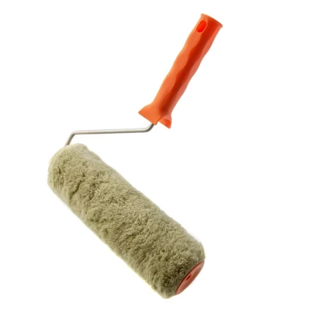 Валик &quot;Фасадные работы&quot;, 250 мм,ворс 18 мм, D 48 мм, D ручки - 6 мм, полиакрил,полиэстер Сибртех 80207 купить в Нягани