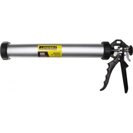 Пистолет для герметика STAYER &quot;PROFESSIONAL&quot; 0673-60, закрытый, алюминиевый корпус, 600мл 0673-60 купить в Нягани