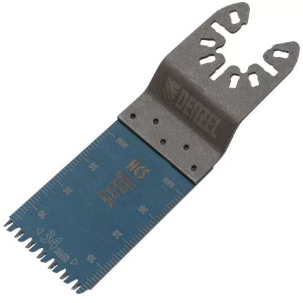 Насадка для МФИ режущая пазовая прямая, HCS, по дереву, ламинату 34 х 2.5 мм, крупный зуб Denzel 782315 купить в Нягани