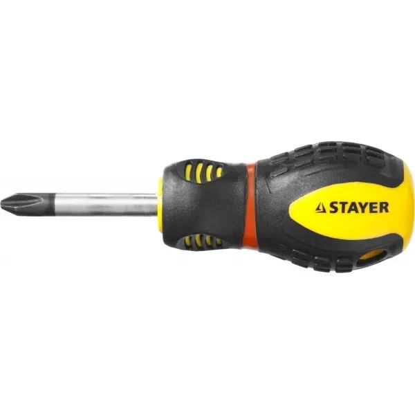 Отвертка STAYER "PROFESSIONAL" "PROTech", двухкомп рукоятка, намагниченная, Cr-Mo, PH2x38мм 25132-2-38_z02 купить в Нягани